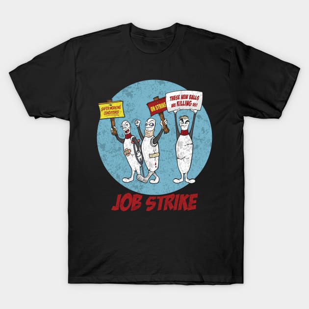 Bowling Job Strike Comics T-Shirt by TEEWEB